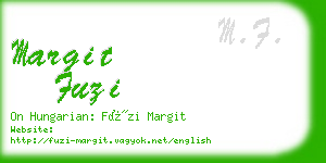 margit fuzi business card